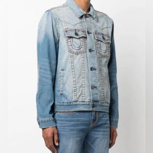 TRUE RELIGION Jimmy Denim Trucker Jacket L Large